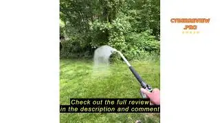Review RESTMO Long Watering Wand, 24 Inches Gentle Soft Full Shower Sprayer Wand with Flow Control,