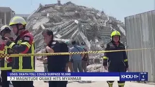 10,000 could die following 7.7 magnitude earthquake in Myanmar