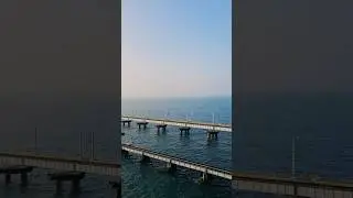 Rameswaram's gateway, sea-spanning wonder. #pambanbridge #travel #incredibleindia #seabridge #train