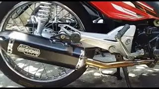 (Short clip) soundtest of EXOS R6 on Suzuki  Smash 115
