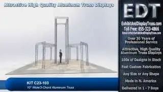Kit C23-103 Tower Truss Structure Trade Show Booth TV Mount Truss Kits