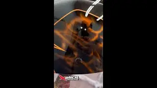 Custom airbrushed helmet #customhelmet #airbrushing #shorts
