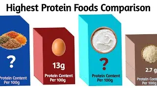 Highest Protein Foods Per 100g // Healthy Food Comparison // Data Compare XYZ 
