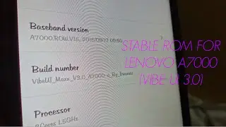 Stable Rom for Lenovo A7000 (Vibe 3.0)  [SD Card Issue fixed]