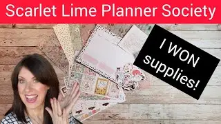 Scarlet Lime Planner Society supplies I won from Personalize My Planner