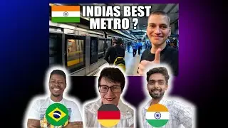 Westerners React to $0.50 New Delhi Metro to India's Cyber City!