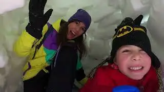 RAQUETAS DE NIEVE en familia en el Puerto de Navacerrada con Tabei Adventures