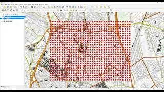 QGIS - Grid 100x100 points