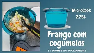 Frango com cogumelos e legumes na MicroCook