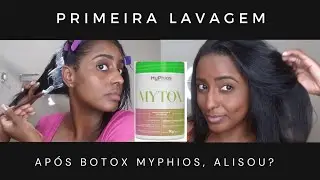 🍀Primeira lavagem pós botox da Myphios Mytox| cabelo crespo tipo 4b