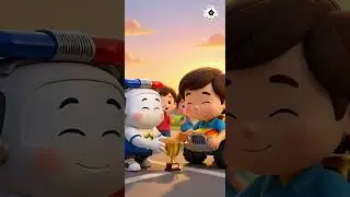 गाड़ियों की रेस 🚓🚛 | Police Car vs Monster Truck | Kids Cartoon Song हिंदी