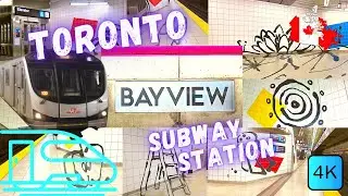 TORONTO, CANADA 🇨🇦 &ndash; BAYVIEW SUBWAY STATION, LINE 4 &ndash; 4K WALK
