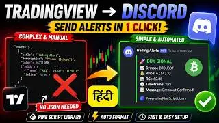 Send Trading View Alerts to Discord Easily | Pine Script Discord Library Tutorial | IT WALA HINDI