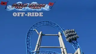 Gale Force Off-Ride Footage, Playland's Castaway Cove S&S Multi-Launch Coaster | Non-Copyright