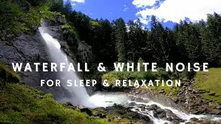 4 Hour Waterfall ~ White Noise for Sleep, Relaxation, Meditation, Study and Programming