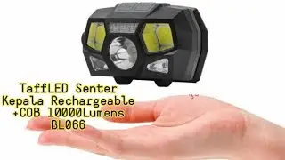 TaffLED Headlamp Rechargeable USB Motion XPE+COB 10000Lumens BL066