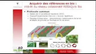Acqu&eacute;rir des r&eacute;f&eacute;rences en bio : int&eacute;r&ecirc;t du r&eacute;seau collaboratif R&eacute;sAqVitiBio - Ludivine Davidou