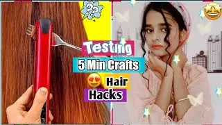 Trying /Testing Viral Hair Hacks by 5min Crafts//Simran's Diary