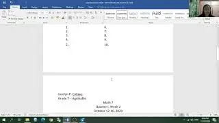 Template - Answer Sheet