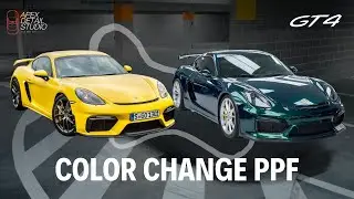 From Stock to Stunner &ndash; Full Color Change Porsche Cayman GT4 Transformation