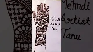 full hand mehndi design 🌸 #short #shortvideo #fullhandmehndi