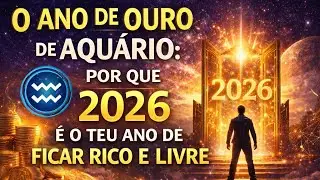 O ANO DE OURO DE AQUÁRIO: POR QUE 2026 É O TEU ANO DE FICAR RICO E LIVRE!