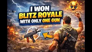 Winning Blitz Royale With only one Gun!!