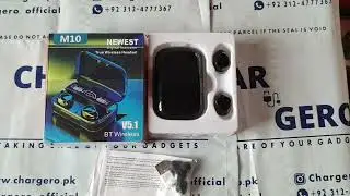 Original M10 NEWEST Dual Bluetooth TWS Wireless Headset with mic.
