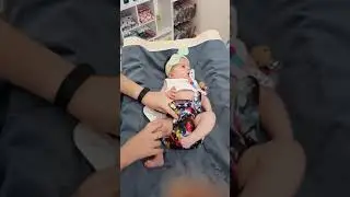 OSFM Cloth Nappy Fitting on Newborn Baby 3.6kg approx.