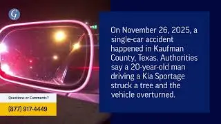 1 Injured in Single-car Accident on I-20 in Kaufman County, TX