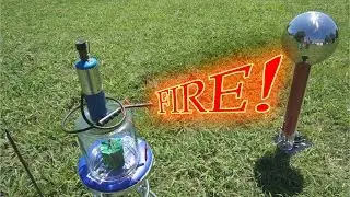 Flaming Atmospheric Electricity Collector Experiments - Wireless Energy!