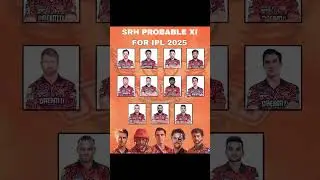 SRH PROBABLE 11 2025 #rcb #srh #ipl #kkr #mi #dc #pbks #viratkohli #rohitsharma #msdhoni #shorts