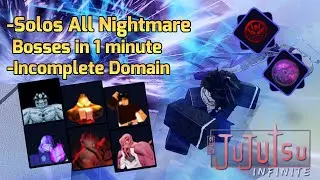 Demon Vessel + Star Rage PVE Build VS All Nightmare Bosses | Jujutsu Infinite