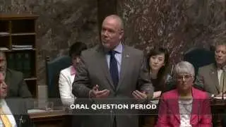 BC NDP Leader John Horgan asks BC Health Minister about investigation into botched firings