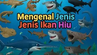 Belajar Mengenal Nama Hewan Laut | Jenis Jenis Hiu | Shark | For Kids