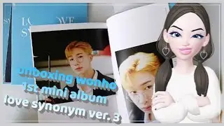 unboxing (ktown4u) ㅡ wonho mini album vol.1 love synonym #1 right for me (ver.3)