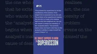 Quote 11 &ndash; NLS Question of the School 2026: the Subject Supposed to Know in Supervision