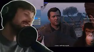An angry chimp almost ruins the ending of GTA V