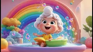 Splish, Splash, A Rainbow Bath | Fun Bath Time Song for Kids | Colorful Bath Rhyme