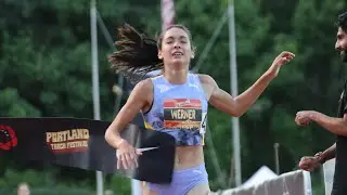 Taylor Werner 1st Place Women's 5,000m - Portland Track Festival 2023