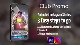 Instagram Stories Club Promo After Effects Template