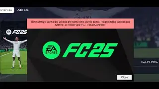 Fix EA FC 25 Error This Software Cannot Be Used At The Same Time As The Game VirtualController