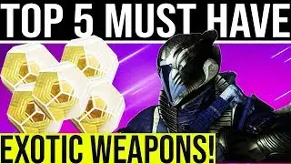 Destiny 2 Shadowkeep. TOP 5 MUST HAVE EXOTIC WEAPONS!! (2020)