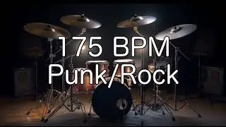 Punk/Rock Groove: 175 BPM Drum Beat for Musicians