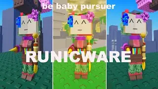 How to get RUNICWARE BADGE [BOOK] + RUNICWARE MORPH in BE BABY PURSUER UPDATE ROBLOX !