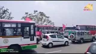 Massive Influx of BRS Supporters Causes Traffic Jams Ahead of Warangal Rally.
