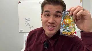 Christmas Party Fun Ripping Open BGMC Silver and God Trading Card Packs