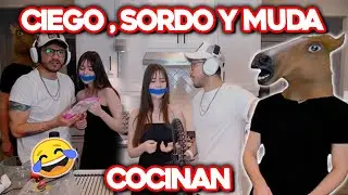 UN CIEGO, SORDO Y MUDA COCINAN | ELZEIN y el RETO de COCINA 🤣