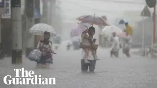 Heavy rain in Japan triggers floods and landslides
