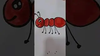 How to Draw Ant🐜|Easy Ant Drawing #shorts #youtubeshorts #viral #anayakhandal #art #shortvideo
